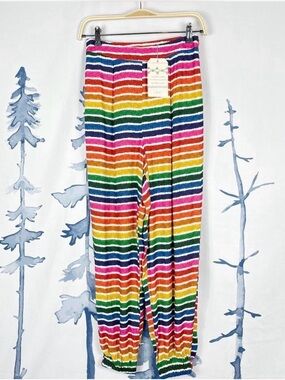 NWT Farm Rio Rainbow Striped Joggers Size XS